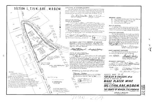 Click to see Parcel Map Book 11, pg. 204 (1977) of Nevada County Recorders Parcel Maps Book 11