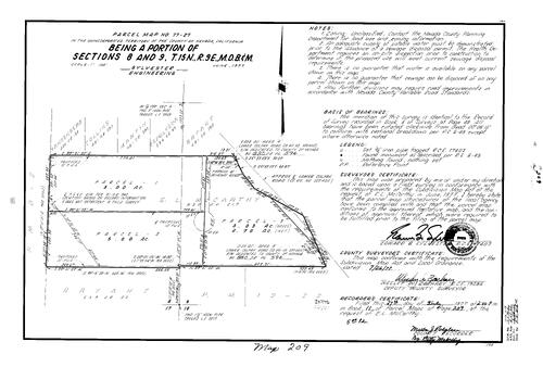 Click to see Parcel Map Book 11, pg. 209 (1977) of Nevada County Recorders Parcel Maps Book 11