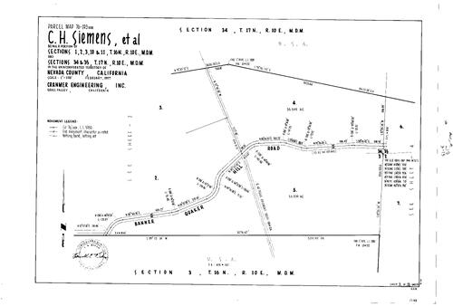 Click to see Parcel Map Book 11, pg. 210 (1977) of Nevada County Recorders Parcel Maps Book 11