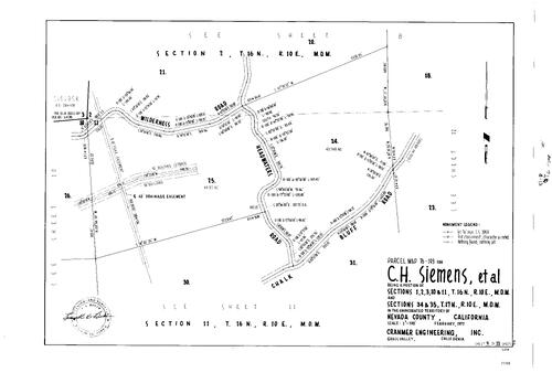 Click to see Parcel Map Book 11, pg. 210 (1977) of Nevada County Recorders Parcel Maps Book 11