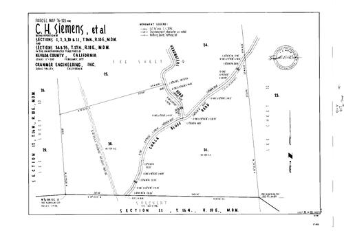 Click to see Parcel Map Book 11, pg. 210 (1977) of Nevada County Recorders Parcel Maps Book 11