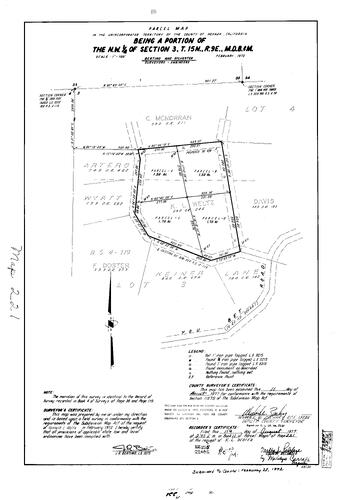 Click to see Parcel Map Book 11, pg. 221 (1977) of Nevada County Recorders Parcel Maps Book 11
