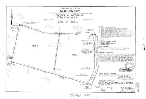 Click to see Parcel Map Book 11, pg. 234 (1977) of Nevada County Recorders Parcel Maps Book 11