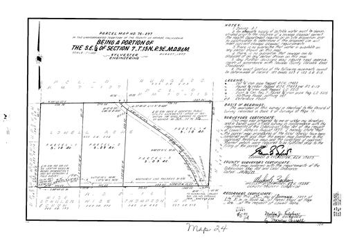 Click to see Parcel Map Book 12, pg. 24 (1977) of Nevada County Recorders Parcel Maps Book 12