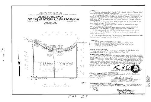 Click to see Parcel Map Book 12, pg. 27 (1977) of Nevada County Recorders Parcel Maps Book 12