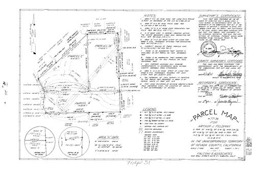 Click to see Parcel Map Book 12, pg. 31 (1977) of Nevada County Recorders Parcel Maps Book 12