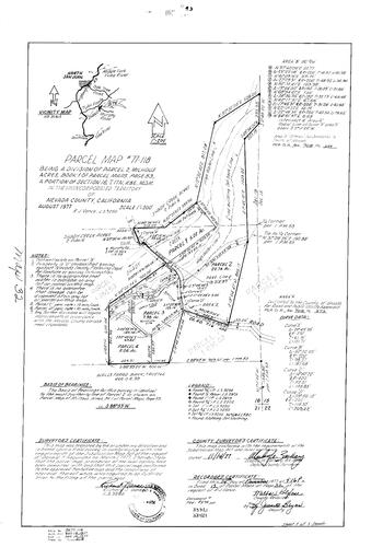 Click to see Parcel Map Book 12, pg. 32 (1977) of Nevada County Recorders Parcel Maps Book 12