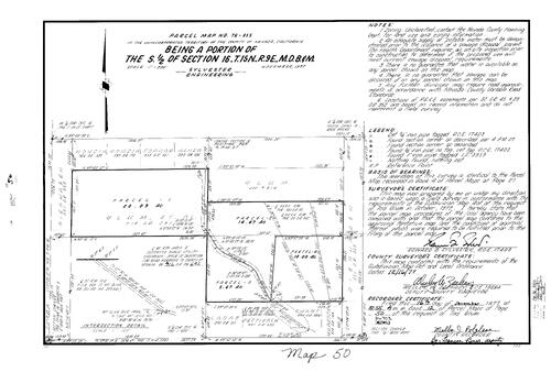 Click to see Parcel Map Book 12, pg. 50 (1977) of Nevada County Recorders Parcel Maps Book 12