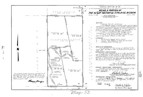 Click to see Parcel Map Book 12, pg. 53 (1977) of Nevada County Recorders Parcel Maps Book 12