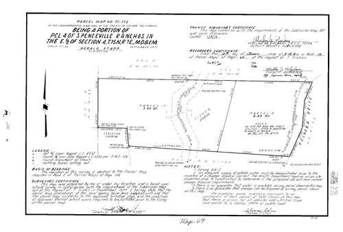 Click to see Parcel Map Book 12, pg. 64 (1978) of Nevada County Recorders Parcel Maps Book 12