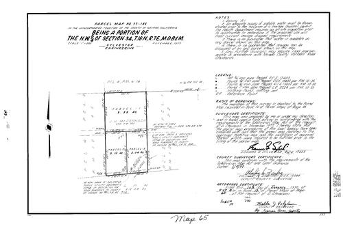 Click to see Parcel Map Book 12, pg. 65 (1978) of Nevada County Recorders Parcel Maps Book 12