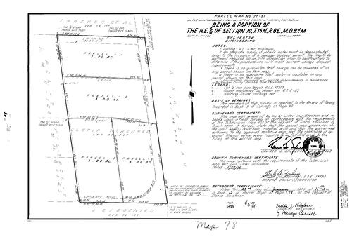 Click to see Parcel Map Book 12, pg. 78 (1978) of Nevada County Recorders Parcel Maps Book 12