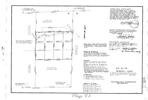 Click to see Parcel Map Book 12, pg. 83 (1978) of Nevada County Recorders Parcel Maps Book 12