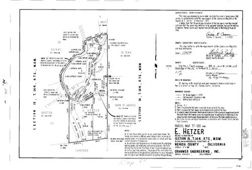 Click to see Parcel Map Book 12, pg. 84 (1978) of Nevada County Recorders Parcel Maps Book 12
