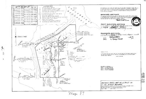 Click to see Parcel Map Book 12, pg. 87 (1978) of Nevada County Recorders Parcel Maps Book 12