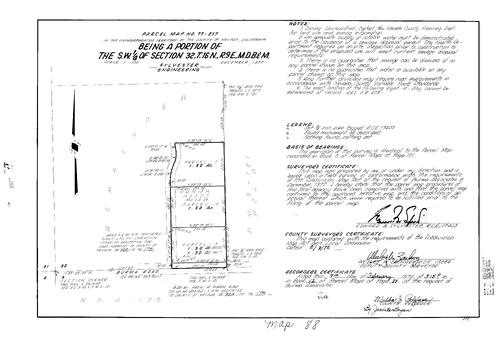 Click to see Parcel Map Book 12, pg. 88 (1978) of Nevada County Recorders Parcel Maps Book 12