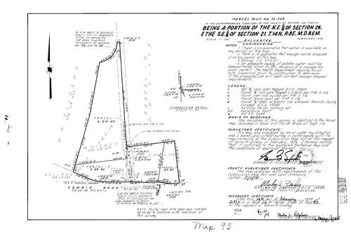 Click to see Parcel Map Book 12, pg. 93 (1978) of Nevada County Recorders Parcel Maps Book 12