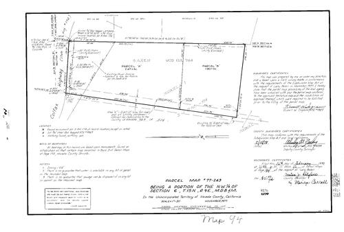 Click to see Parcel Map Book 12, pg. 94 (1978) of Nevada County Recorders Parcel Maps Book 12