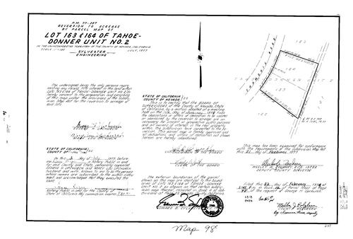 Click to see Parcel Map Book 12, pg. 98 (1978) of Nevada County Recorders Parcel Maps Book 12