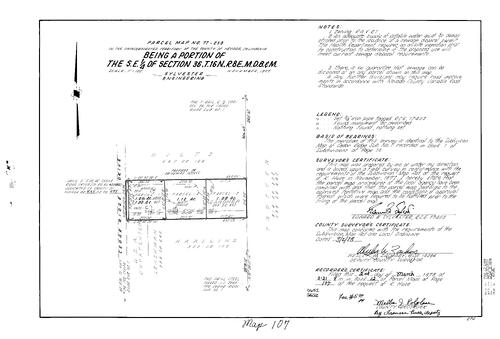 Click to see Parcel Map Book 12, pg. 107 (1978) of Nevada County Recorders Parcel Maps Book 12