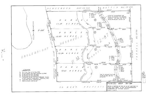 Click to see Parcel Map Book 12, pg. 111 (1978) of Nevada County Recorders Parcel Maps Book 12
