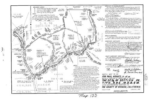 Click to see Parcel Map Book 12, pg. 133 (1978) of Nevada County Recorders Parcel Maps Book 12