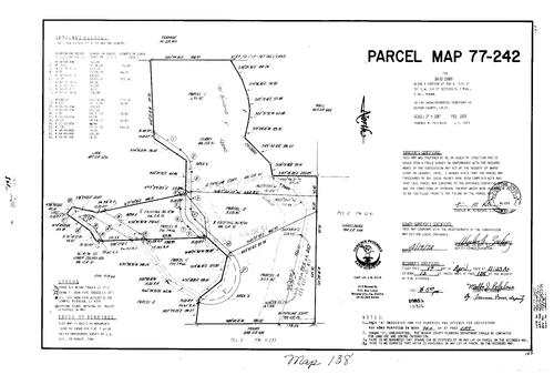 Click to see Parcel Map Book 12, pg. 138 (1978) of Nevada County Recorders Parcel Maps Book 12