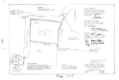 Click to see Parcel Map Book 12, pg. 147 (1978) of Nevada County Recorders Parcel Maps Book 12