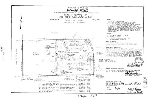 Click to see Parcel Map Book 12, pg. 157 (1978) of Nevada County Recorders Parcel Maps Book 12