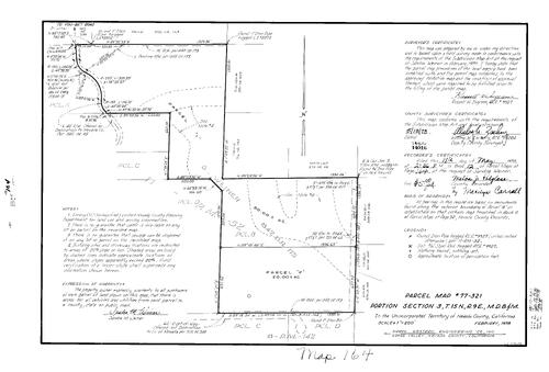 Click to see Parcel Map Book 12, pg. 164 (1978) of Nevada County Recorders Parcel Maps Book 12