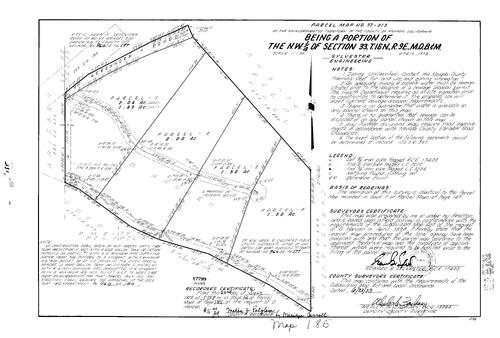 Click to see Parcel Map Book 12, pg. 185 (1978) of Nevada County Recorders Parcel Maps Book 12