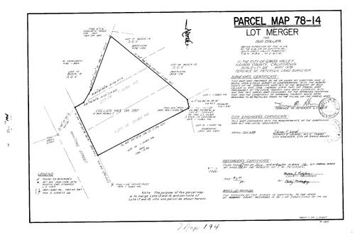 Click to see Parcel Map Book 12, pg. 194 (1978) of Nevada County Recorders Parcel Maps Book 12