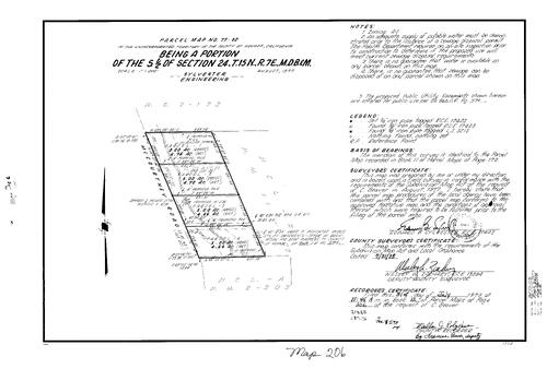 Click to see Parcel Map Book 12, pg. 206 (1978) of Nevada County Recorders Parcel Maps Book 12