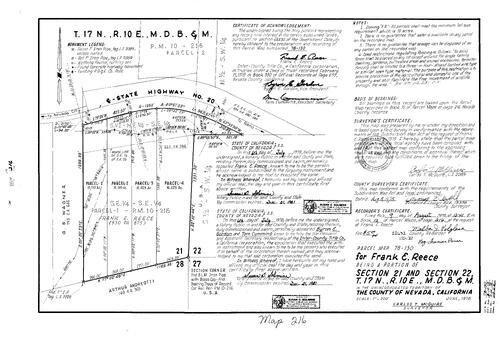 Click to see Parcel Map Book 12, pg. 216 (1978) of Nevada County Recorders Parcel Maps Book 12