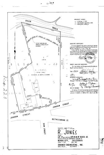 Click to see Parcel Map Book 12, pg. 223 (1978) of Nevada County Recorders Parcel Maps Book 12
