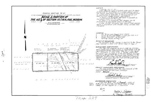Click to see Parcel Map Book 12, pg. 227 (1978) of Nevada County Recorders Parcel Maps Book 12