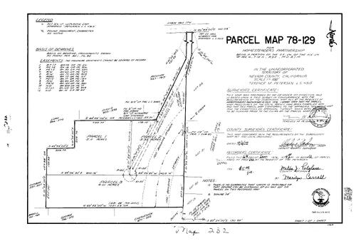 Click to see Parcel Map Book 12, pg. 232 (1978) of Nevada County Recorders Parcel Maps Book 12