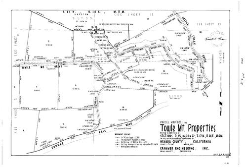 Click to see Parcel Map Book 13, pg. 1 (1978) of Nevada County Recorders Parcel Maps Book 13