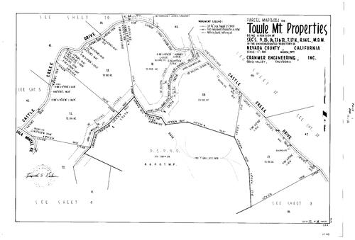 Click to see Parcel Map Book 13, pg. 1 (1978) of Nevada County Recorders Parcel Maps Book 13