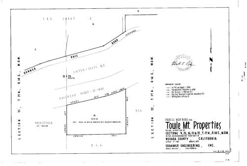 Click to see Parcel Map Book 13, pg. 1 (1978) of Nevada County Recorders Parcel Maps Book 13