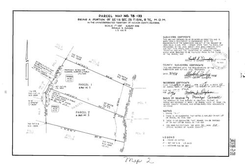 Click to see Parcel Map Book 13, pg. 2 (1978) of Nevada County Recorders Parcel Maps Book 13