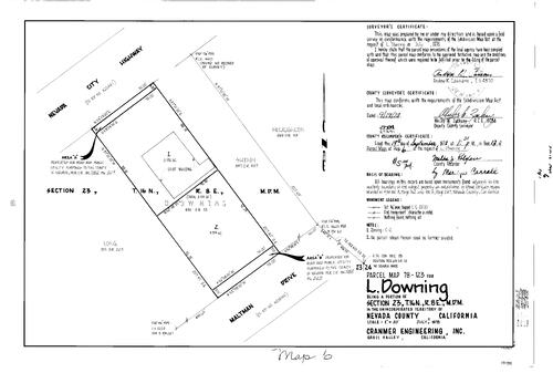 Click to see Parcel Map Book 13, pg. 6 (1978) of Nevada County Recorders Parcel Maps Book 13