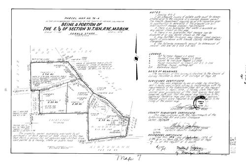 Click to see Parcel Map Book 13, pg. 7 (1978) of Nevada County Recorders Parcel Maps Book 13