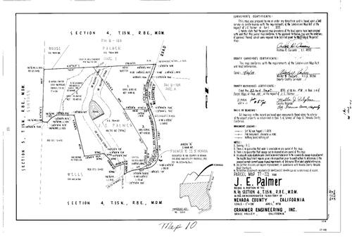 Click to see Parcel Map Book 13, pg. 10 (1978) of Nevada County Recorders Parcel Maps Book 13