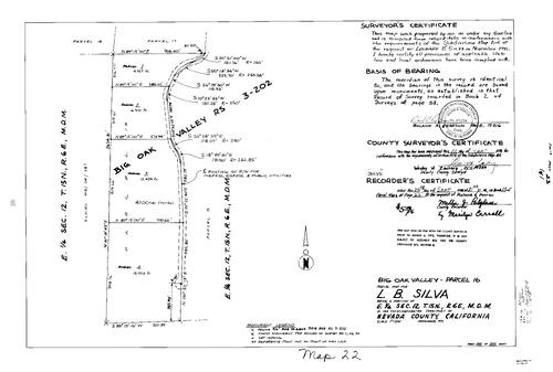 Click to see Parcel Map Book 13, pg. 22 (1978) of Nevada County Recorders Parcel Maps Book 13