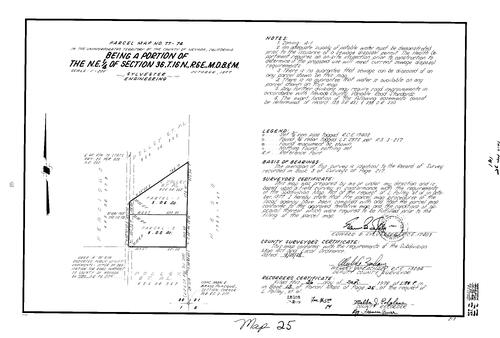 Click to see Parcel Map Book 13, pg. 25 (1978) of Nevada County Recorders Parcel Maps Book 13