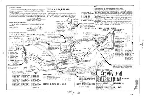 Click to see Parcel Map Book 13, pg. 27 (1978) of Nevada County Recorders Parcel Maps Book 13