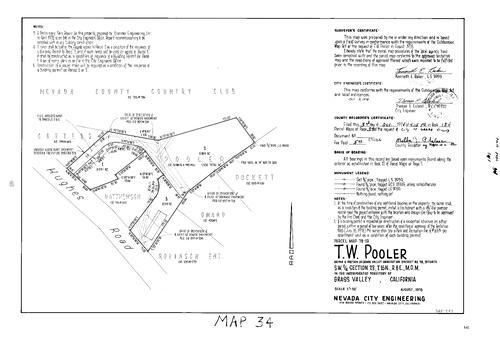 Click to see Parcel Map Book 13, pg. 34 (1978) of Nevada County Recorders Parcel Maps Book 13