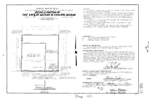 Click to see Parcel Map Book 13, pg. 43 (1978) of Nevada County Recorders Parcel Maps Book 13