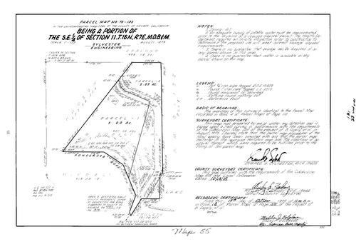 Click to see Parcel Map Book 13, pg. 55 (1978) of Nevada County Recorders Parcel Maps Book 13